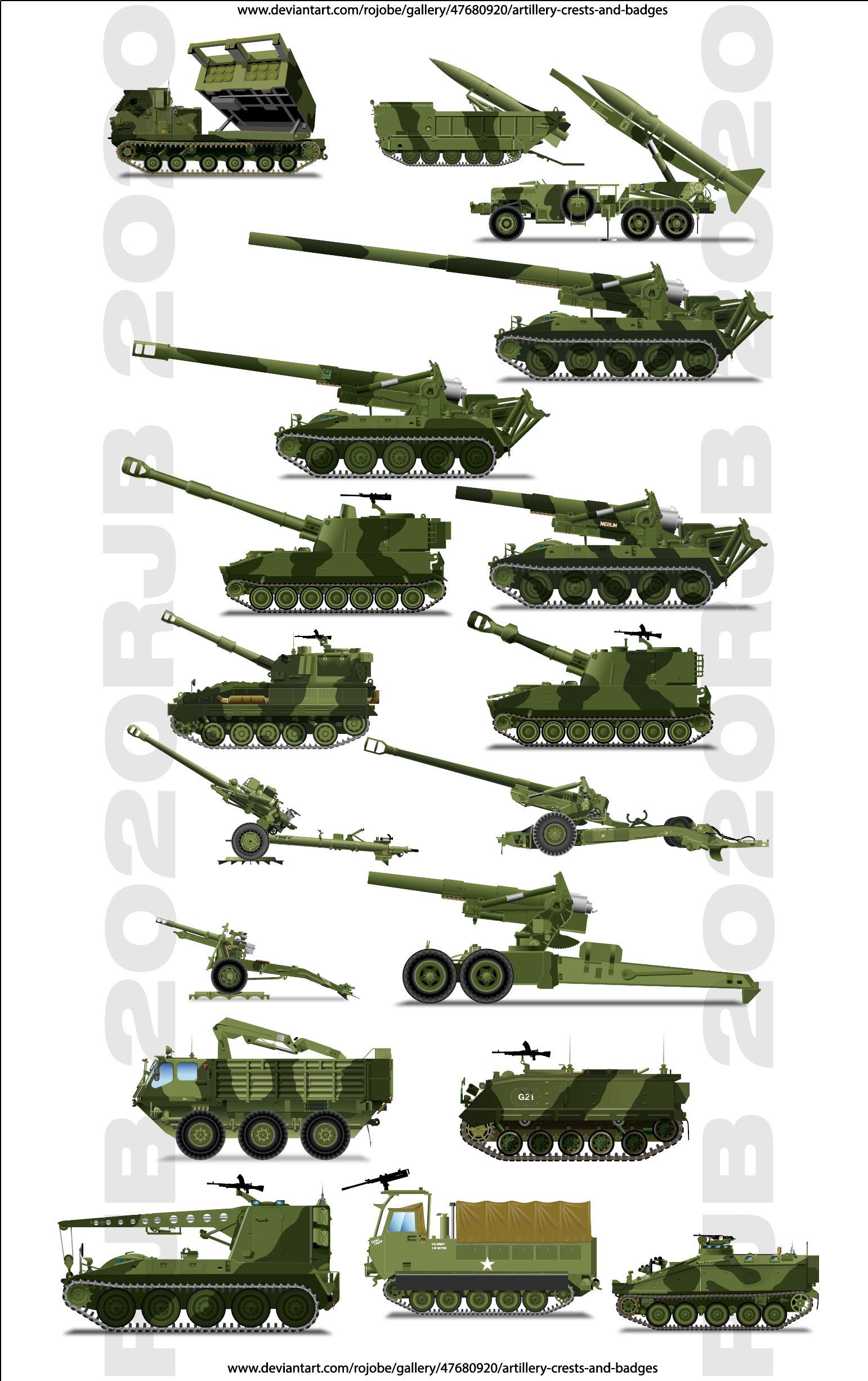 Artillery vehicle drawings BendingTheRules